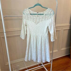 Feee People Shake It Up lace mini dress, size Small